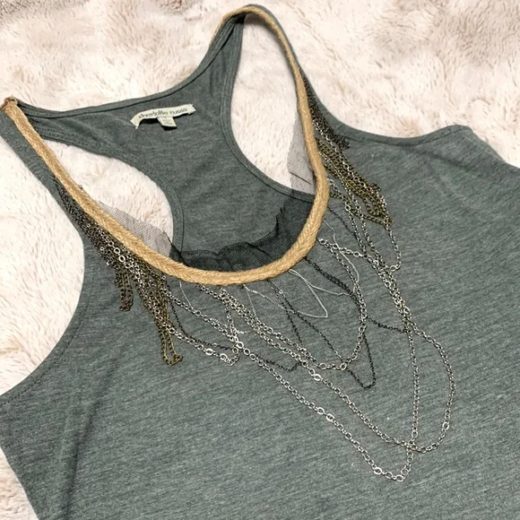 Charlotte Russe embellished racerback tank - Picture 3 of 9
